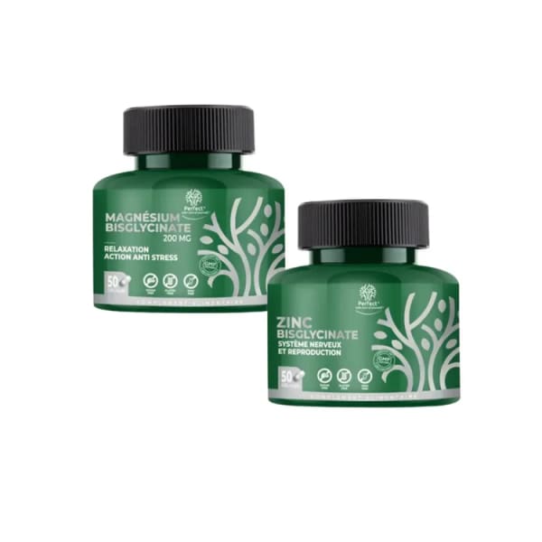 Bisglycinate Zinc perfect + Magnésium 50 Gélules Bisglycinate Zinc perfect + Magnésium 50 Gélules